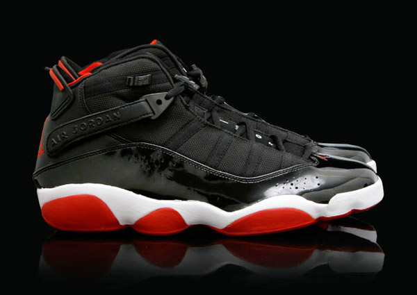 Mens Air Jordan Six Rings Jordan 11 Black Red shoes